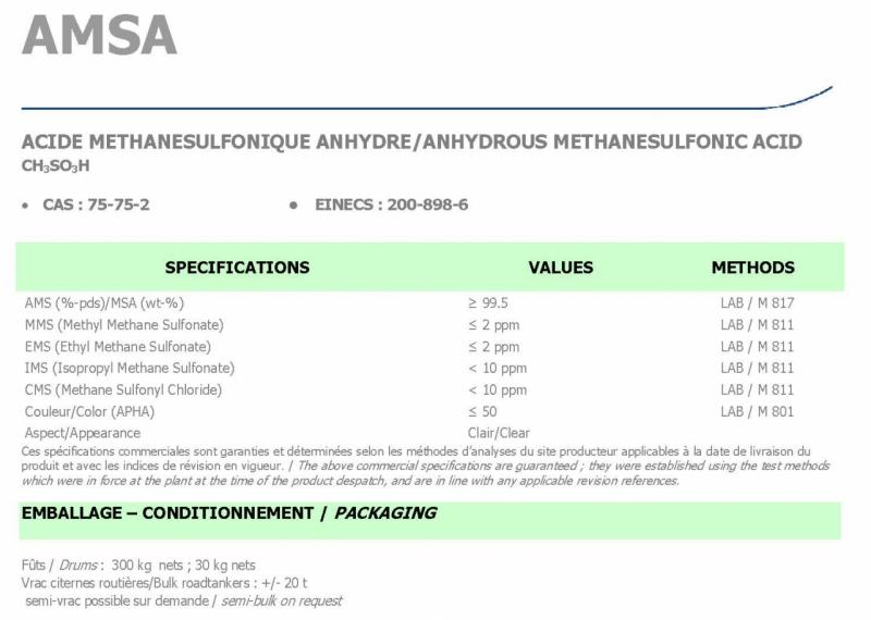 甲基磺酸 AMSA 2